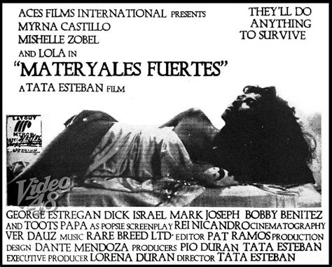 bobby benitez film|Materyales fuertes (1986) .
